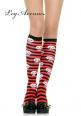 Leg Avenue: calze a righe con teschi.