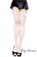LEG AVENUE: calze Francesine a righe con fiocco.