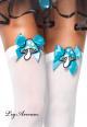 Leg Avenue: calze bianche con disegno di fungo.