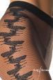 LEG AVENUE: Collant a rete con disegno laterale.