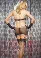 LEG AVENUE ♥ mini abito a rete con reggicalze.