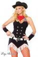Leg Avenue: costume Cowgirl 4 pezzi.