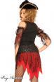 Costume filibustiere Ms. Davy Jones.