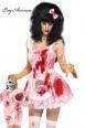 Leg Avenue: costume 3 pezzi casalinga zombie.