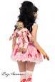 Leg Avenue: costume 3 pezzi casalinga zombie.