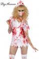 Costume 3 pezzi infermiera zombie.