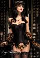Leg Avenue Burlesque: corsetto con rosa applicata.