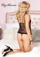 Leg Avenue: babydoll con merletti arricciati e pizzo
