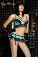 Lingerie Burlesque: intimo 3 pz. con frange.