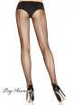 LEG AVENUE: collant rete con riga.