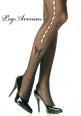 LEG AVENUE: Collant con asolature e farfalla.
