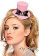 Leg Avenue: mini cappello glitterato con fiocco e cammeo.