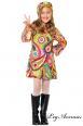 Leg Avenue Kids: vestito bimba 2 pz. Hippie - Groovy Girl.