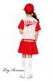 Leg Avenue: vestito per bambina giocatrice di Baseball 3pz.