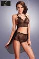 ME SEDUCE Catia: set 2 pezzi in coordinato. Nero