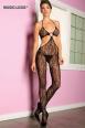 Music Legs: catsuit in pizzo con anello centrale.