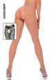 Music Leg: collant aperti velati con incrocio.