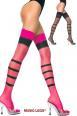 Music Legs: calze a righe con fibbie disegnate.