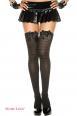 Music Legs: calze a righe orizzontali con fiocco.