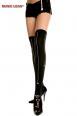 Music Legs: calze nere con ragnetti rosa.