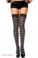 Music Legs: calze coprenti con righe sottili.
