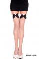 Music Legs: calze a rete con fiocco.