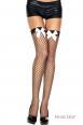 Music Legs: calze a rete con fiocco.