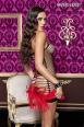 Music Legs: chemise a rete con stringhe posteriori.