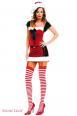 Music leg: completo natalizio 3 pezzi con pizzo.
