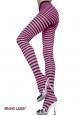 Music Legs: collant a righe bicolore.