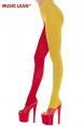 Music Legs: collant bicolore opachi.