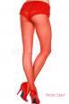 Collant velati con strass posteriori. Rosso