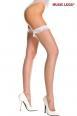 Music Legs: calze a rete piccola con merletto.
