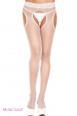 Music Leg: collant aperti a rete con fascia in pizzo.