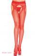 Music Leg: collant aperti a rete con fascia in pizzo.
