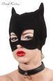 Maschera gatto vellutata.