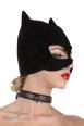 Maschera gatto vellutata.