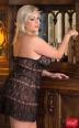 Softline - Chemise in pizzo e stringhe con perizoma Kate Plus Size