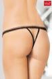Softline - Tanga con inserto ricamato.