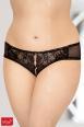 Softline - Slip aperti in tulle e pizzo.