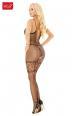 Eve - Catsuit a rete con pizzo e ricami.
