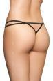 Tanga in pizzo con fiocchetto e perline.