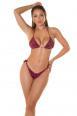 Bikini set 2 pezzi brasiliana con motivo pitonato. Rosso
