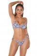 Bikini set 2 pezzi brasiliana con stampa pitonata.