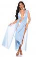 Vestaglia copricostume in Chiffon Azzurro
