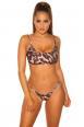 Tanga bikini brasiliano KouCla leopardato.