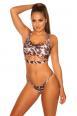Tanga bikini brasiliano KouCla leopardato.