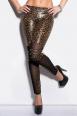 Leggings leopardati KouCla con inserti in microrete.
