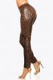 Leggings leopardati KouCla con inserti in microrete.