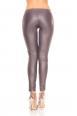 Leggings con allacciature anteriori. Grigio.